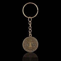 Брелок для ключей , металлический, оберег &laquo;Денежное дерево&raquo; диам. 2,5 см