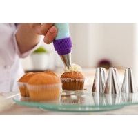 Набор кондитерский, 8 предметов: мешок, адаптер, 6 насадок d=3 см