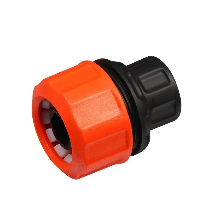 Коннектор, 3/4 Коннектор, 3/4" (19 мм), пластик, внутренняя резьба 1/2", быстросъёмное соединение, «Жук»