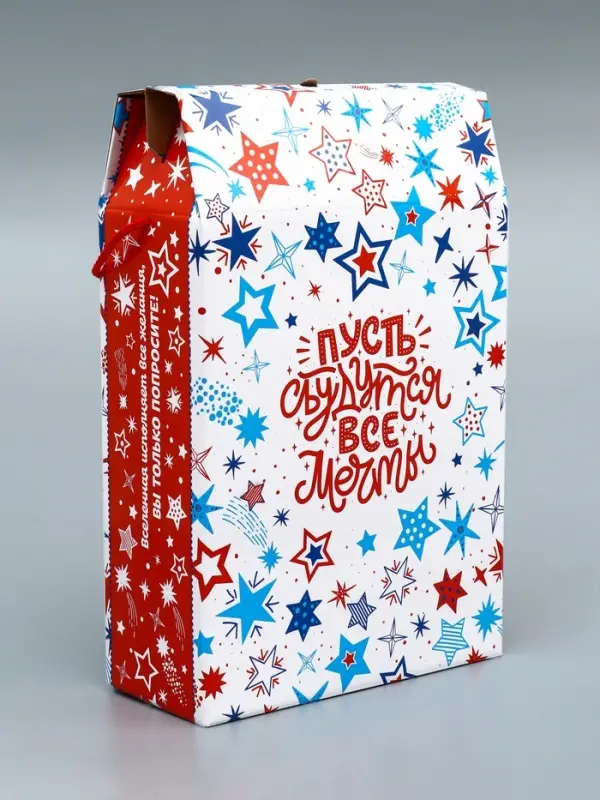Коробка подарочная новогодняя &laquo;Звездная сумка&raquo; 22.5&times;34&times;10 см