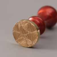 Печать для сургуча с пластиковой ручкой "Цветок веер" 6,3х2,5х2,5 см