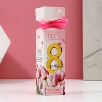 Соль для ванны &laquo;С 8 Марта!&raquo;, 150 г, аромат клубники со сливками, ЧИСТОЕ СЧАСТЬЕ