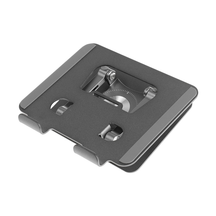 Подставка для планшета, регулируемая, складная, поворот на 360&deg;, металл, серая