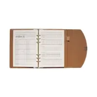 Органайзер на кольцах, A5, с клапаном, 80л, линия, к/зам, Бирюзовый