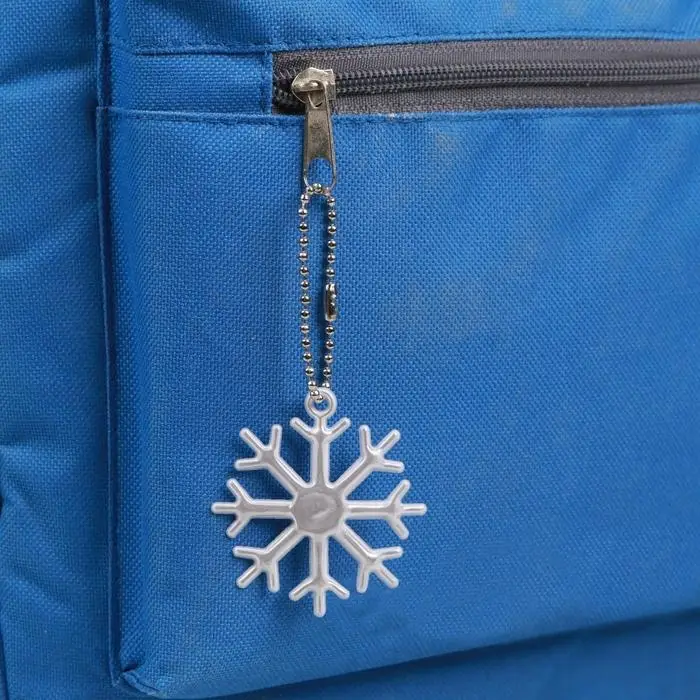 Светоотражающий элемент &laquo;Снежинка&raquo;, 5,5 &times; 5 см, цвет белый