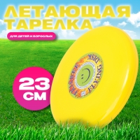 Летающая тарелка &laquo;Фрисби&raquo;, 23 см, жёлтый
