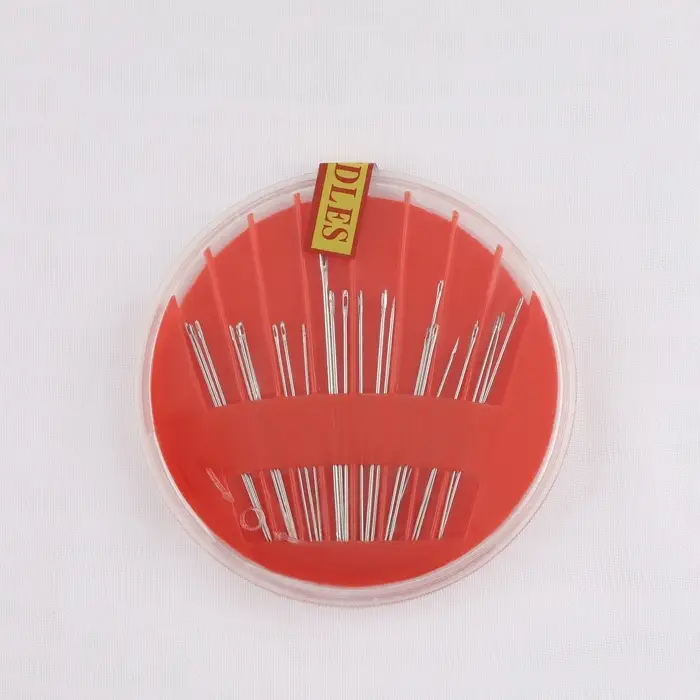 Иглы швейные в пластиковой коробочке, 24 шт., МИКС