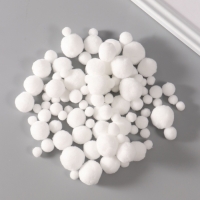 Декор для творчества "Помпончики. Белоснежный" d=1-3 см набор 135 шт Декор для творчества "Помпончики. Белоснежный" d=1-3 см набор 135 шт