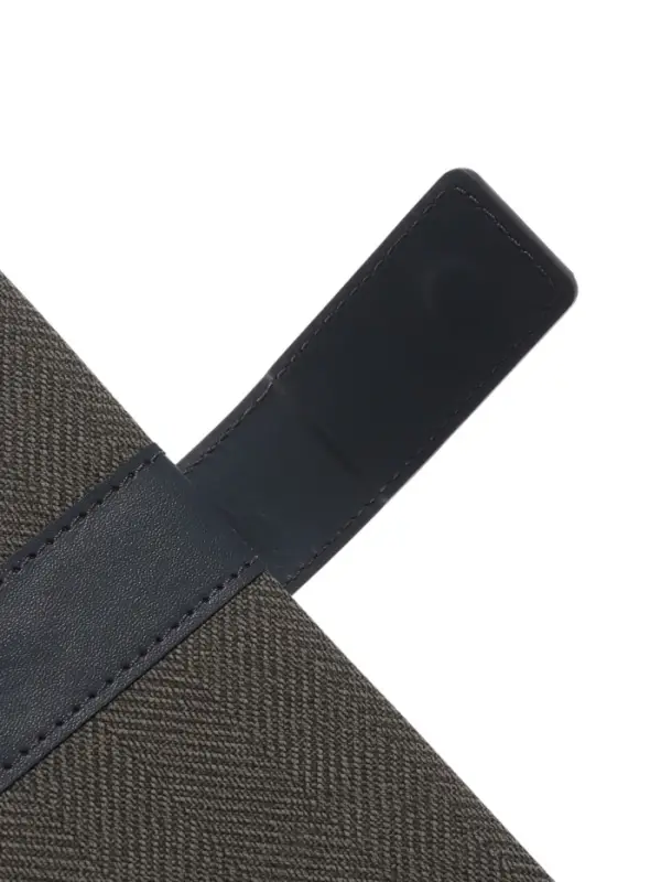 Ежедневник недатированный формат А5, с хлястиком, 128л, линия, пвх, Серый