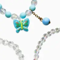 Браслет детский &laquo;Выбражулька&raquo;, 3 шт. набор, бабочка с подвеской, бусины, цветной