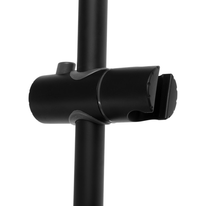 Душевая стойка ZEIN S06, с держателем для душевой лейки, черная Душевая стойка ZEIN S06, с держателем для душевой лейки, черная