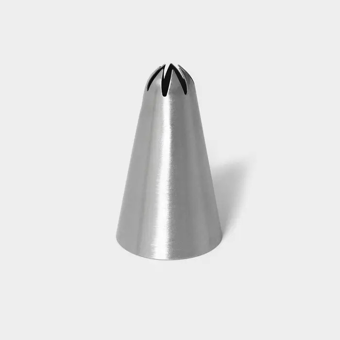 Насадка кондитерская &laquo;Закрытая звезда&raquo;, d=3 см, выход 0,3 см, нержавеющая сталь
