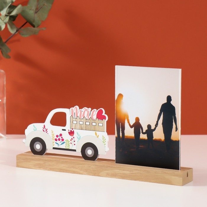 Фоторамка дерево, акрил 10х15 см "Грузовичок" 4х27,3х14 см