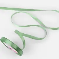 Лента атласная, 10 мм, 23&plusmn;1 м, фисташковая №65