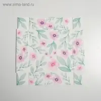 Кондитерская упаковка, коробка для макарун с пластиковой крышкой, &laquo;Весенний подарок&raquo;, 12 х 12 х 3.5 см