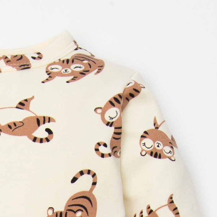 Комбинезон в набивку Крошка Я Комбинезон в набивку Крошка Я "Тигруля", рост 68-74 см, бежевый