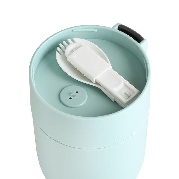 Ланч бокс в школу, контейнер для еды, 450 мл, с приборами, сохраняет тепло 6 часов, 12.3 х 9.2 см 74 Ланч бокс в школу, контейнер для еды, 450 мл, с приборами, сохраняет тепло 6 часов, 12.3 х 9.2 см 74