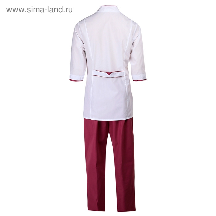 Костюм шеф-повара женский, р. 56-58, цвет белый/слива Костюм шеф-повара женский, р. 56-58, цвет белый/слива