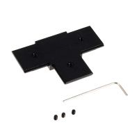 Коннектор Т-образный для шинопровода, серия "Flat", черный Коннектор Т-образный для шинопровода, серия "Flat", черный