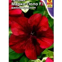 Семена Петуния Марко Поло F1 винно-красная, 7 шт