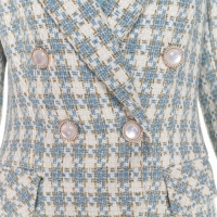 Пиджак твидовый двубортный MIST р. 44, голубой