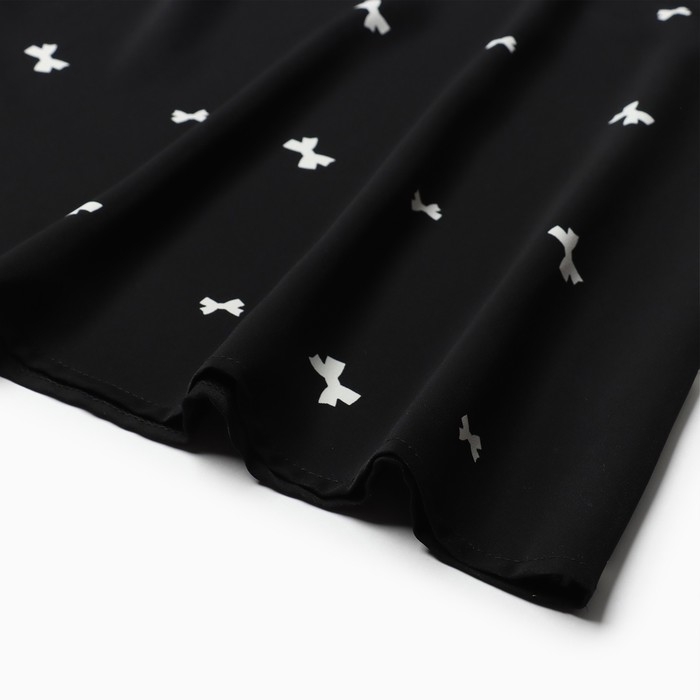 Платье женское с завязками на талии MIST Flower, размер 42, черный Платье женское с завязками на талии MIST Flower, размер 42, черный