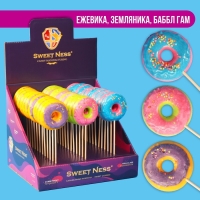 Карамель леденцовая "Пончик" на палочке, 30 г Карамель леденцовая "Пончик" на палочке, 30 г