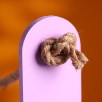 Кашпо деревянное 25.5×15×30 см "Аром", ручка канат, Сиреневый Кашпо деревянное 25.5×15×30 см "Аром", ручка канат, Сиреневый