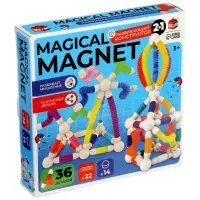 Конструктор магнитный "Развивающие трубы", 36 деталей