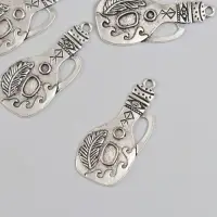 Металлический элемент, декоративная подвеска &laquo;Арт Узор. Восточный кувшин&raquo;, 4.2&times;2 см