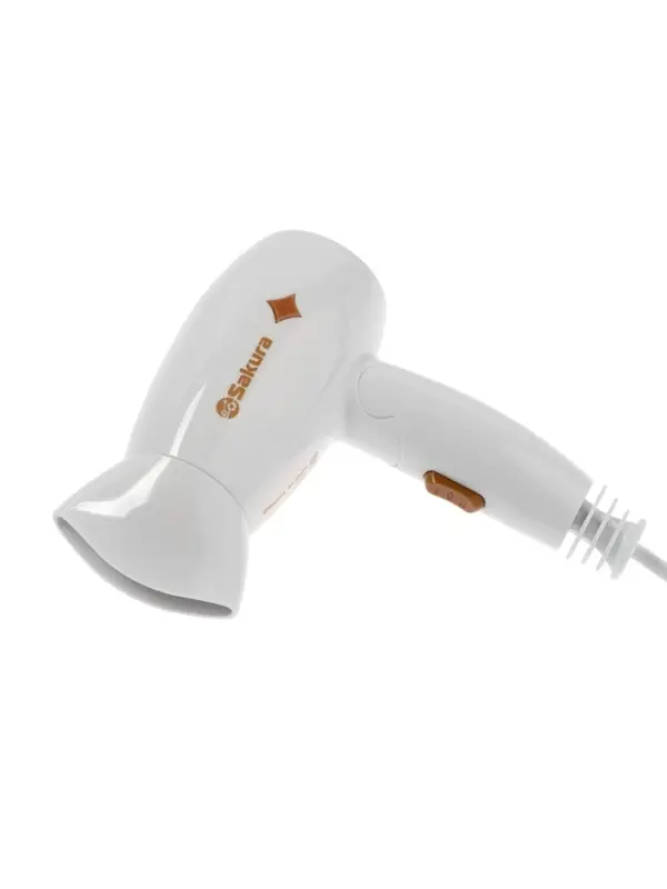 Фен Sakura SA-4049W, 1200 Вт, 2 температурных режима, 2 скорости, белый