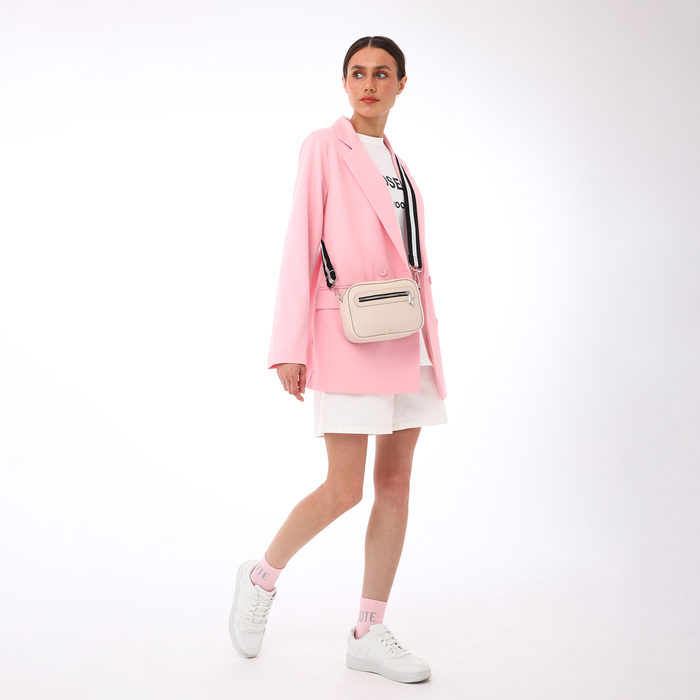 Сумка женская через плечо, TEXTURA, маленький размер, цвет бежевый