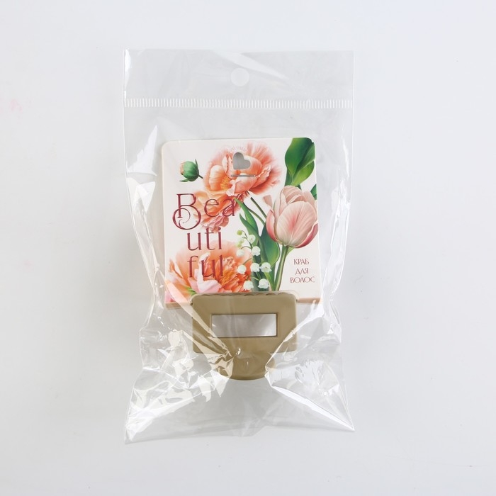 Краб для волос Beautiful, 2,5 х 4 см