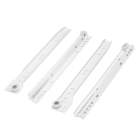 Роликовые направляющие ТУНДРА, L=250 мм, толщина 0,8 мм, белые, 2 шт. Роликовые направляющие ТУНДРА, L=250 мм, толщина 0,8 мм, белые, 2 шт.