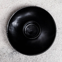 Подсвечник "Лотос 2Н" металл на 1 свечу, 7,5х2,5 см, черный