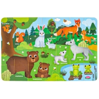 МАКСИ - пазл «Мамы и малыши», размер 50х33 см, 28 деталей, Крошка Я МАКСИ - пазл «Мамы и малыши», размер 50х33 см, 28 деталей, Крошка Я