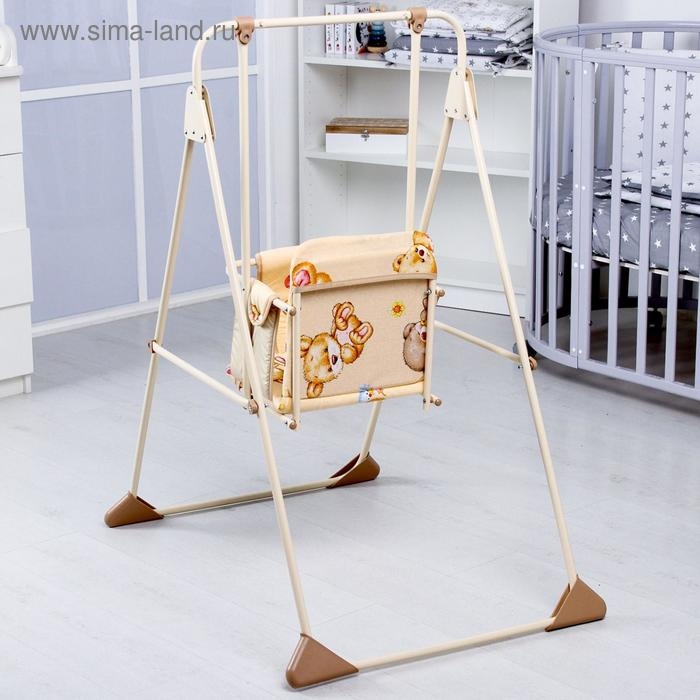 Качели детские напольные «Ветерок», бежевые рисунок МИКС Качели детские напольные «Ветерок», бежевые рисунок МИКС