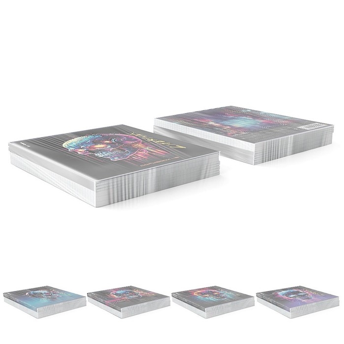 Тетрадь 48 листов в клетку, ErichKrause Cyberpunk, обложка мелованный картон, металлизированная ламинация, твин-лак, блок офсет 100% белизна, МИКС Тетрадь 48 листов в клетку, ErichKrause Cyberpunk, обложка мелованный картон, металлизированная ламинация, твин-лак, блок офсет 100% белизна, МИКС