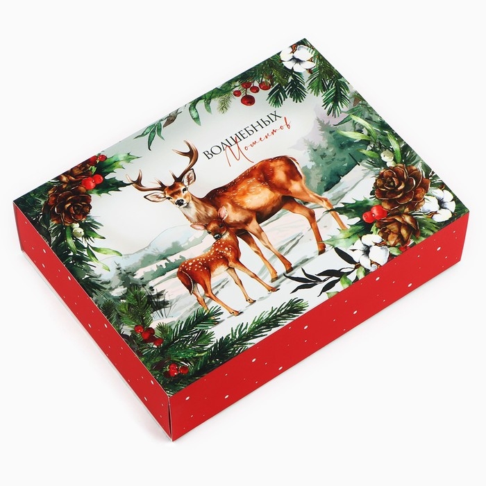 Коробка для сладостей &laquo;Сказка в лесу&raquo;, 20 х 15 х 5 см, Новый год