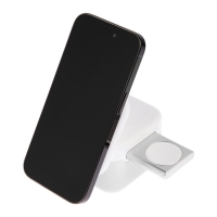 Беспроводное зарядное устройство 3 в 1 H31, 15 W, подсветка, Type-C, белая Беспроводное зарядное устройство 3 в 1 H31, 15 W, подсветка, Type-C, белая