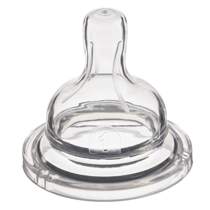 Соска на  бутылочку, антиколиковая, от 3 мес.,  Крошка Я, широкое горло,  средний поток,  &Oslash;50 мм.