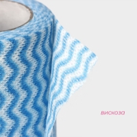 Салфетки для уборки Доляна, рулон, многоразовые, безворсовые, 100 шт, 20&times;20 см, цвет голубой