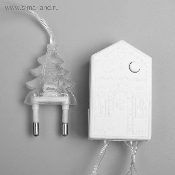 Гирлянда &laquo;Нить&raquo; 5 м с насадками &laquo;Футбольный мяч&raquo;, IP20, прозрачная нить, 30 LED, свечение тёплое белое, 8 режимов, 220 В