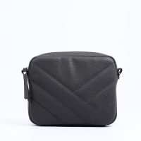 Сумка кросс-боди RICHET на молнии, наружный карман, цвет серый Сумка кросс-боди RICHET на молнии, наружный карман, цвет серый