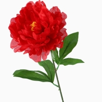 Цветы искусственные "Пион бархатный" 15х55 см, красный