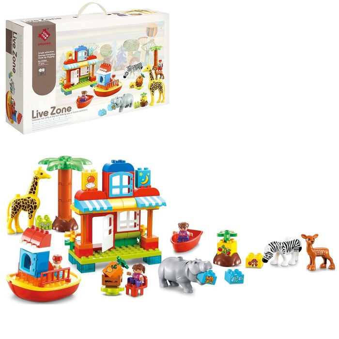 Конструктор &laquo;Зоопарк&raquo;, 77 деталей
