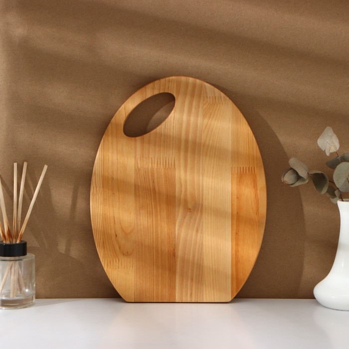 Набор разделочных досок на подставке Adelica, 3 шт: 30&times;24, 22,5&times;18, 19&times;15 см, пропитаны минеральным маслом, берёза