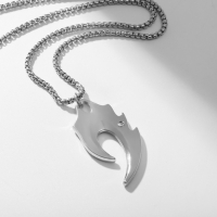 Кулон мужской &laquo;Открывашка&raquo; изгиб, цвет серебро, 69 см