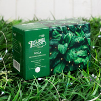 Гирлянда &laquo;Нить&raquo; 20 м роса, IP44 серебристая нить, 200 LED, свечение белое, 2 режима, солнечная батарея