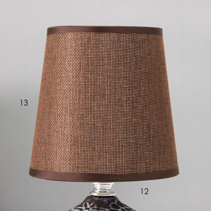 Настольная лампа Настольная лампа "Элис" Е14 40вт коричневый 13х13х25 см